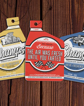 Champ's Speedshop - Air Re-Freshener 3 Pack