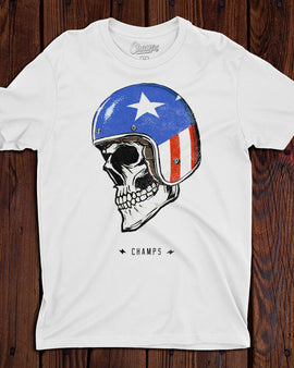 Champ's Skull Helmet T-Shirt